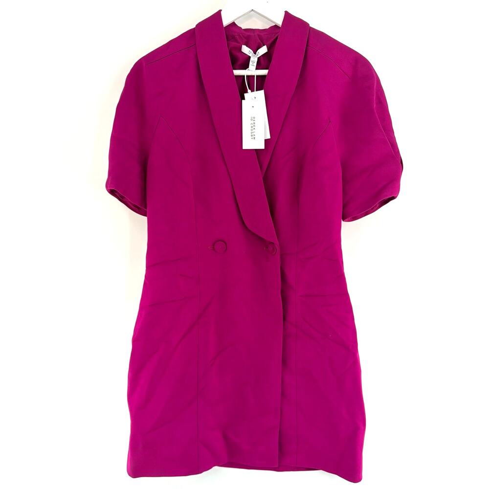 Derek Lam 10 Crosby Women's Cerise Desiree Blazer Dress Size 6 - Picture 10 of 13